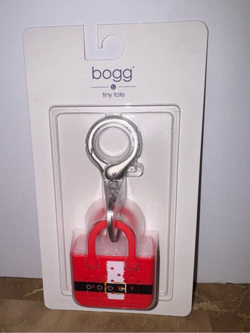 Bogg Tiny Tote Santa Keychain – Red